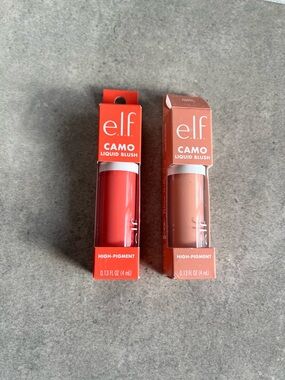New e.l.f. Camo Liquid Blush Duo Coral Crush + Peach Perfect Quantity of Two
